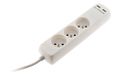 Zenitech - Zenitech 3-voudig 16 A 2P+T met 2 x USB in 2,1 A kabel H05VV-F 3G1mm² 1 m