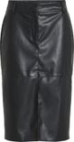 VILA VIDAGMAR HW MIDI COATED SKIRT NOOS Dames Rokken Zwart XL