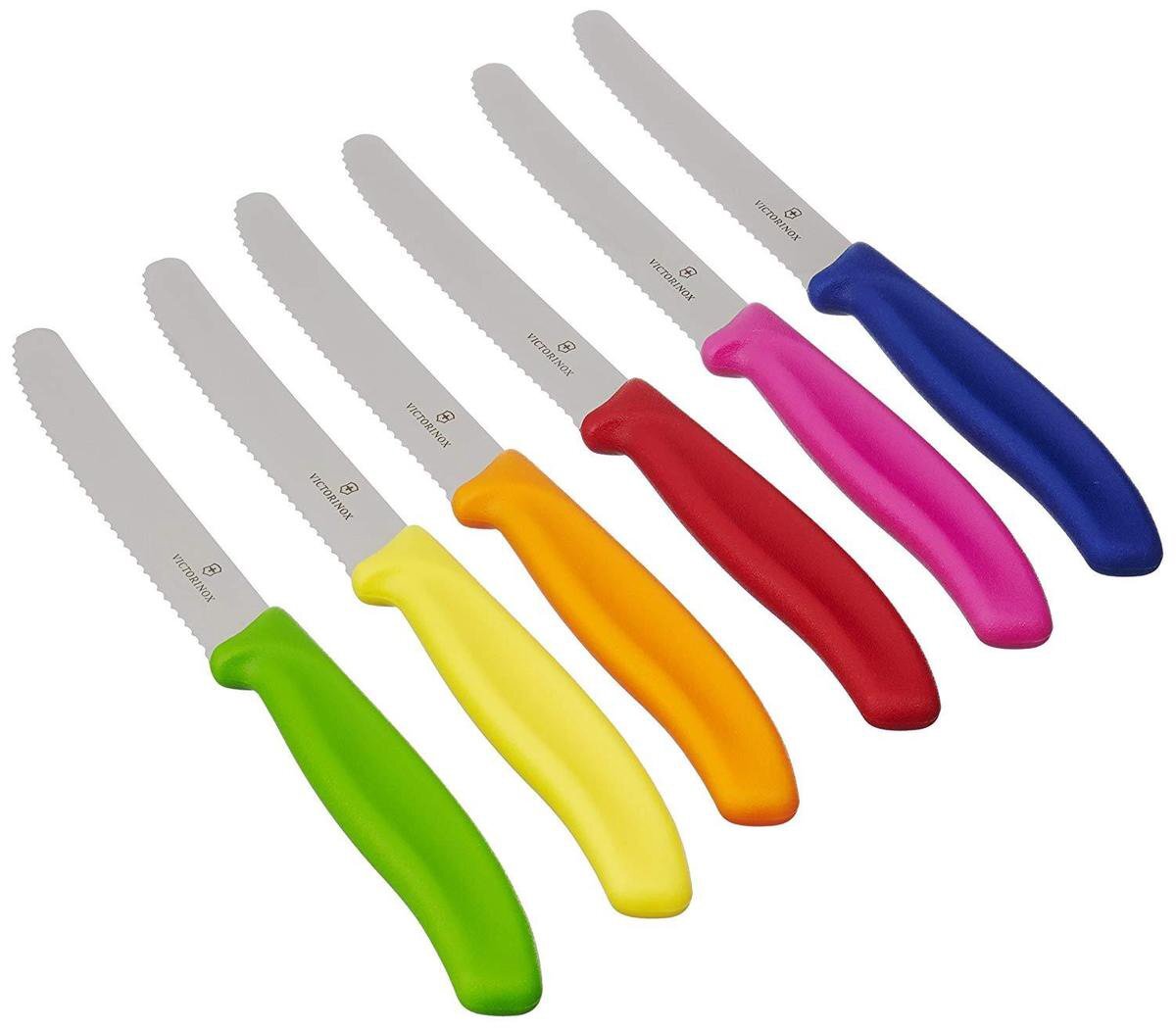 Victorinox Colorful Tomato and Table Knife Set Of 6 Colors