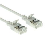 ACT Gris 10 mètre LSZH U/FTP CAT6A câble de brassage slimline de centre de données sans accroc avec connecteurs RJ45