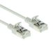 ACT Gris 10 mètre LSZH U/FTP CAT6A câble de brassage slimline de centre de données sans accroc avec connecteurs RJ45