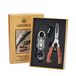 LAGUIOLE - Laguiole 4268483 Fishing Box with Tongs (22 cm) and a Stainless Steel Hook with Brown Rosewood Handle - Brown