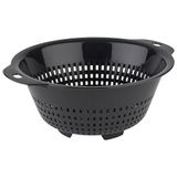APS 787 vergiet keukenzeef met Ø 27,5 cm, hoogte 12 cm, pastazeef, vergiet met ergonomische handgrepen, antraciet