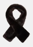 s.Oliver Langwerpig sjaal Effen Polyester Vrouwen donkerbruin