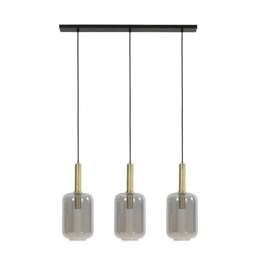 Light & Living Hanglamp Lekar - Glas - Brons - E27