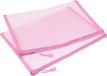 Sacs en maille sans marque 6 pièces avec trousse à crayons zippée - rose
