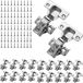 Wan GmbH 20 stuks Overlay Soft Close scharnieren pour porte d'armoire de cuisine charnière avec vis