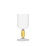 Ichendorf Milano Bloom Wine Glass, 35 cl, Amber, Borosilicate Glass, Handmade