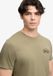 Superdry Classic Essential Graphic T-shirt Relaxed Fit Heren Licht Kaki Groen Katoen XXL