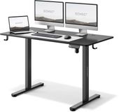 SENSE7 NOJO - Zit Sta Bureau - Elektrisch Verstelbaar - 120 x 60 cm - Computerbureau - Gamingbureau - Elektrische Hoogteverstelling - Geheugenfunctie - Hoofdtelefoonhouder - Kabelopbergsysteem - Zwart
