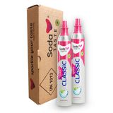 SodaTASTE Cylindre de CO₂ Quick Classic acheter Pack de 2 (cylindre de réserve) pour machine à eau gazeuse avec système Quick Connect, jusqu'à 120l d'eau gazeuse