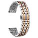 BINLUN bracelet de montre de remplacement en acier inoxydable, 6 couleurs pour femme et homme (or, argent, noir, or rose, teinte or, couleur or rose) 17 tailles (10 mm - 26 mm)