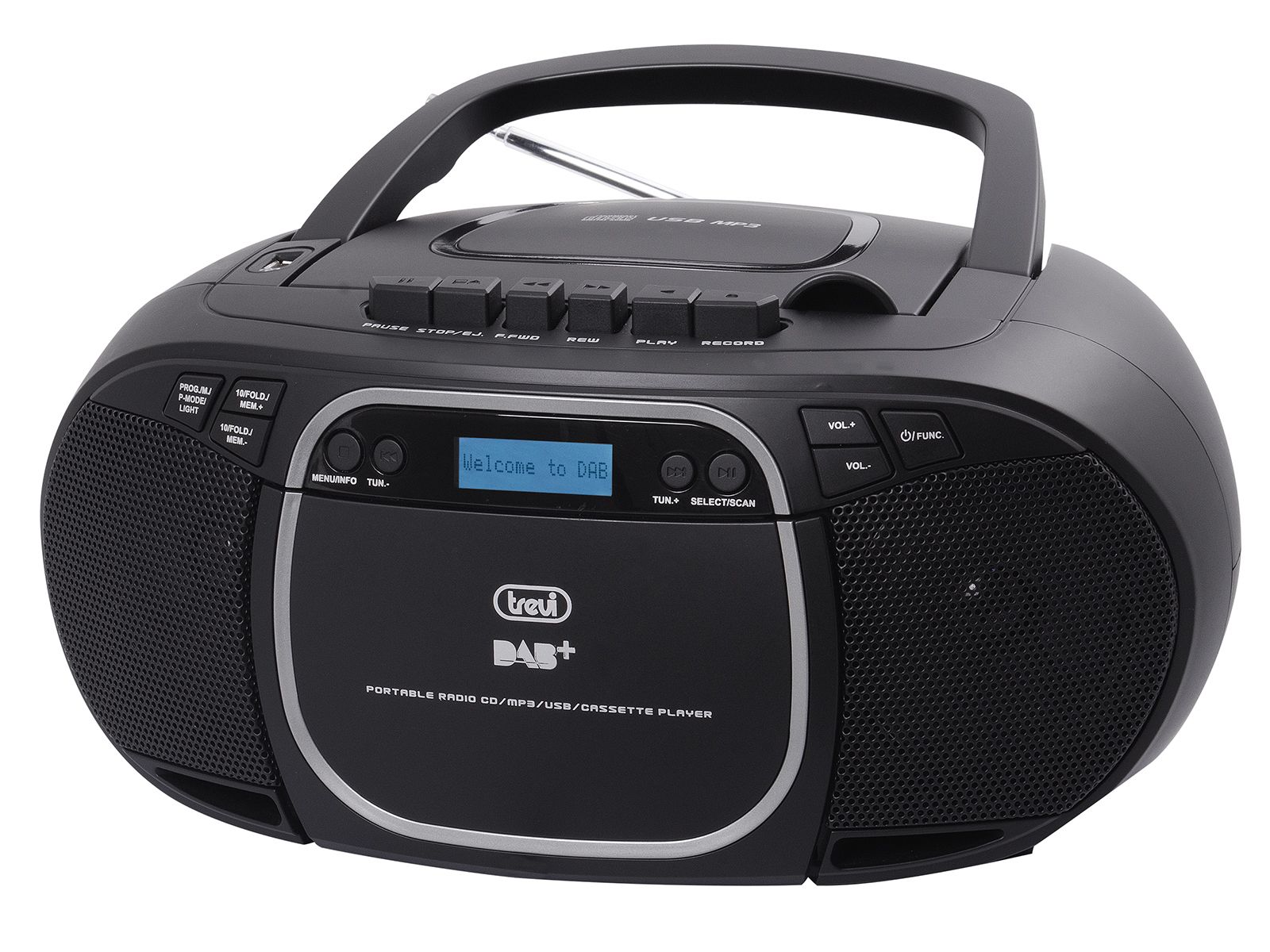 Trevi CMP 576 DAB Radio - DAB/DAB+/FM - CD/MP3 - Zwart