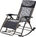 Merkloos Tuinstoel - Relaxfauteuil - Buiten ontspannen - Opvouwbaar en verstelbaar - 60 x 96 x 135 cm - Antraciet