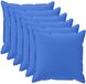 vidaXL - Kussensloop - 6 stuks - Koninklijk Blauw - 40 x 40 cm - Polyester