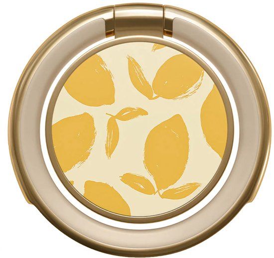 Burga Ringholder Gold - Telefoonring - Lemon Tart