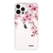 Evetane - Siliconen hoesje compatibel met iPhone 12/12 Pro - Zachte bescherming, ultra resistent - Dun en transparant - Achterkant - Kersenboom