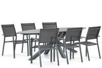 Lifestyle Garden Furniture Lifestyle Lifestyle Sella/Ellisse 240 cm dining tuinset 7-delig