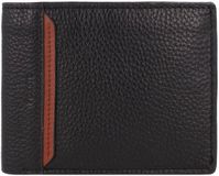 Fossil Huntington Bifold With Flip ID Black Zwart