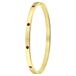 Lucardi Dames Goldplated armband bangle geboortestenen - Staal - Armband - Cadeau - Stijlvol - Goudkleurig