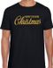 Bellatio Decorations Shoppartners Bv Foute kersttrui t-shirt - Merry Fucking Christmas - zwart - voor heren - gouden glitter letters - kerstkleding / christmas outfit XXL