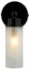 Searchlight Imperial applique murale noire avec verre nervuré