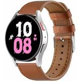 Strap-it Samsung Bracelet cuir Samsung Galaxy Watch 5 44mm (serré marron)
