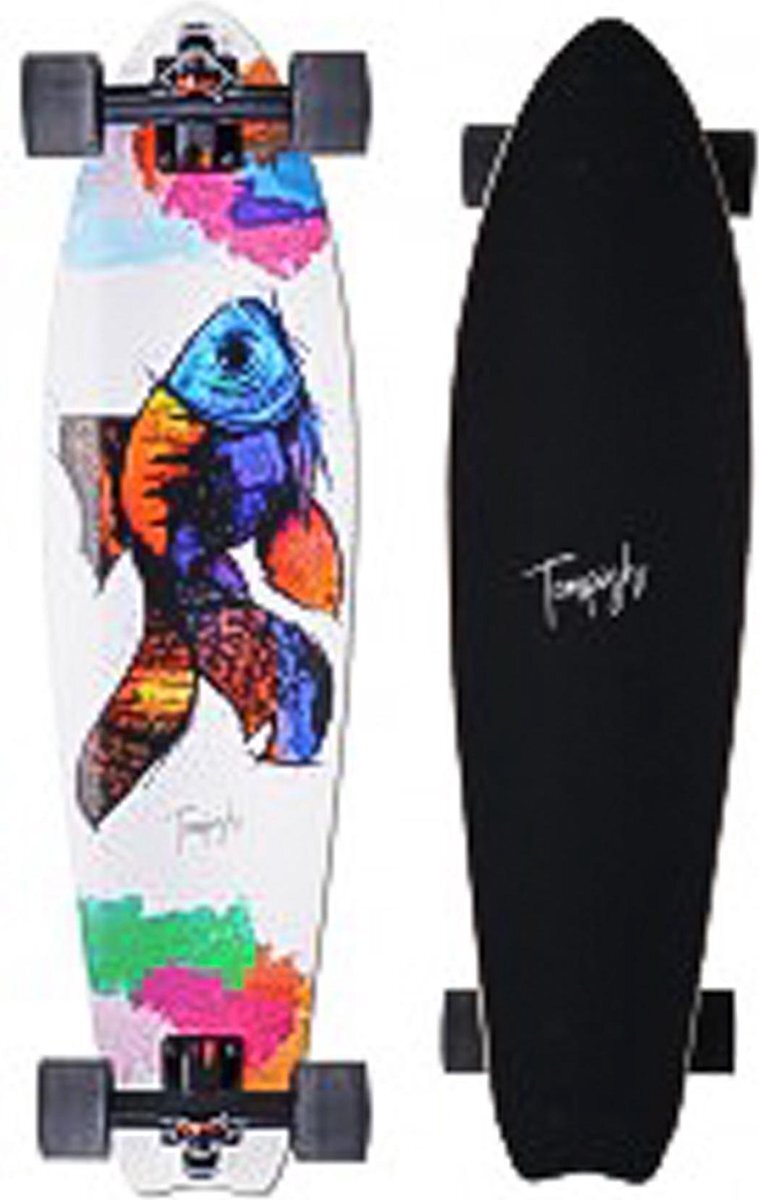 Tempish Skateboard - wit/blauw/roze/groen