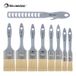 ROLLINGDOG Set de 9 pinceaux (20/30/40/50 mm)