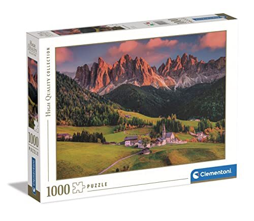 Clementoni Collection-Magical Dolomites-1000 puzzel voor volwassenen, Made in Italy, meerkleurig, 39743