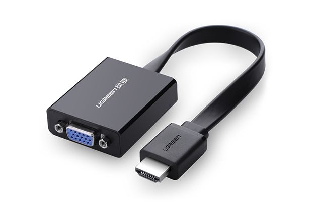 Ugreen 40248 HDMI naar VGA adapter met 3.5mm Audio 0,16 m Zwart