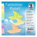 Ursus 3156199 - 100 vellen pasteltekenpapier, 14 x 14 cm, 130 g/m², 100 vellen in 10 verschillende kleuren