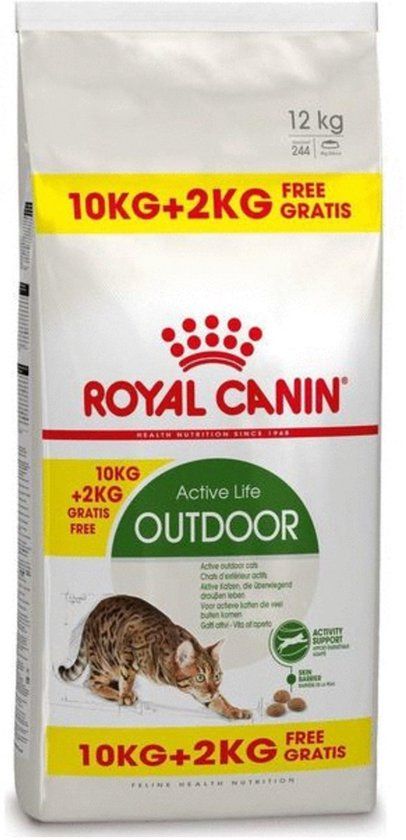 Royal Canin Outdoor - Kattenvoer - 10 kg + 2 kg
