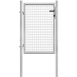 VidaXL Portail acier galvanisé 105x100 cm argent