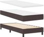 vidaXL Boxspring bed met hoofdeinde Donkerbruin 80 x 200 cm Stof