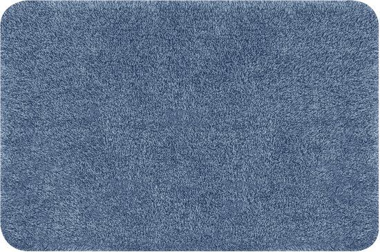 Spirella Badmat – Antislip Badkamermat voor Douche en Bad – Zachte en Warme Douchemat – Geschikt voor Elke Badkamer – Blauw