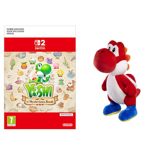 Nintendo Yoshi and the Mysterious Book + Knuffel van lichtblauwe Yoshi