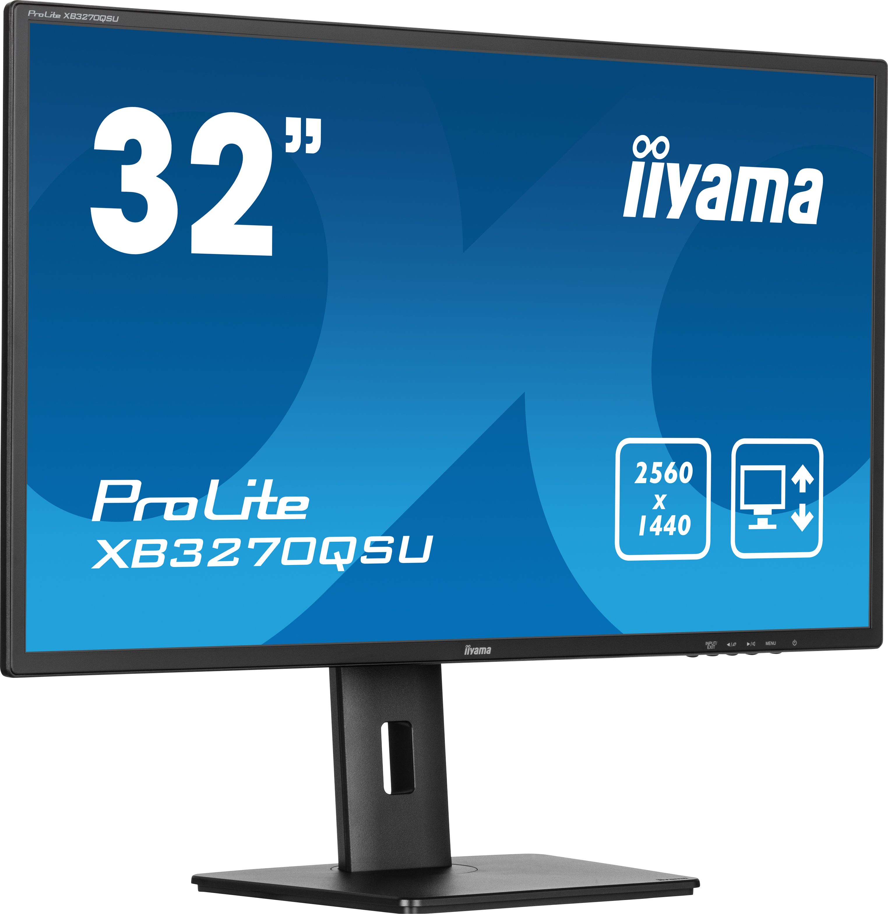 iiyama ProLite XB3270QSU-B1 32" QHD IPS Monitor - USB Hub - Adjustable