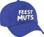 Bellatio Decorations Feestmuts Fun verkleed petje - blauw - voor dames en heren - team baseball cap - carnaval - uitje - feestkleding