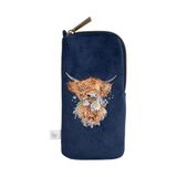 Wrendale Designs Wrendale Brillenetui - 'Daisy Coo' Highland Cow Embroidered Glasses Pouch