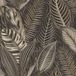 Rasch Vliesbehang African Queen 751833 - Grote Bladeren, Zwart