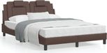 Maison Exclusive - Cadre de lit "Viana" sans matelas Marron 140x190 cm Similicuir