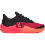 Under Armour Curry Splash 26 Basketbalschoenen Unisex Laag Synthetisch/Textiel Zwart/Elektrisch Tangerine/Racer Rood Maat 46