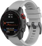 By Qubix Garmin By Qubix - 20mm Quickfit Siliconen Sportbandje - Grijs