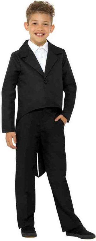 Smiffys Tailcoat Kinderkostuum - Zwart - 6 Jaar - Unisex