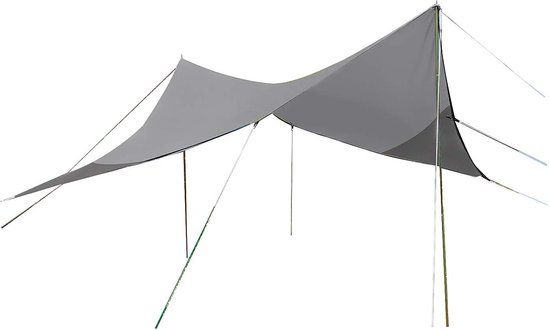 Bo-Camp Tarp Travel Ruit Grijs