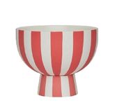 OYOY L301298 bol décoratif Rouge, Blanc Grès