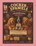 Cocker Spaniels Adult Colouring Book