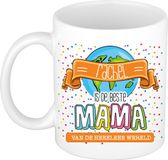 Bellatio Decorations Naam mok mama Rachel - wit - de beste - keramiek - 300 ml - Moederdag / verjaardag
