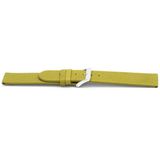 Unspecified Horlogeband G862 leder olijfgroen 20mm